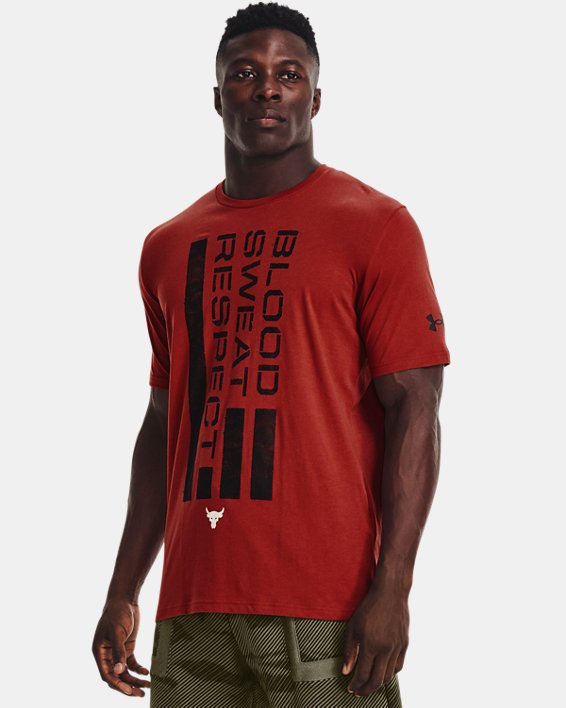 Camiseta de manga corta Project Rock BSR Flag para hombre, Red, pdpMainDesktop image number 0